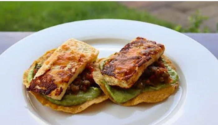 Receta de tostadas de queso panela