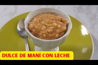 Receta de turrón de maní con leche