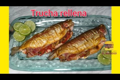 Receta de truchas rellenas al horno