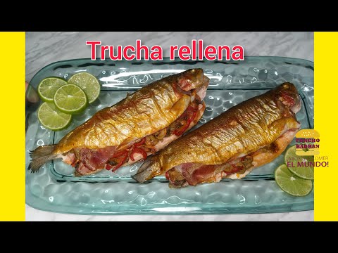 Receta de truchas rellenas al horno