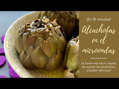 Receta de alcachofas con limón al microondas