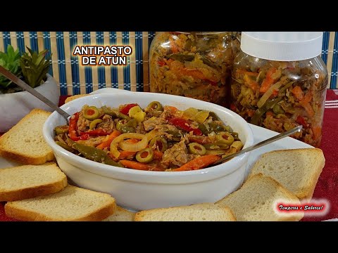 Receta de antipasto de atún fácil