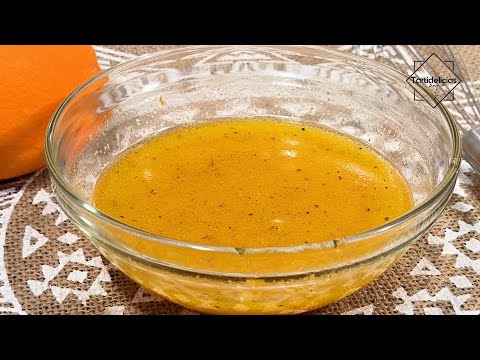 Receta de vinagreta de naranja y miel