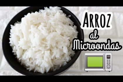 Receta de arroz al microondas