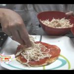 Receta de arepizza de dos quesos