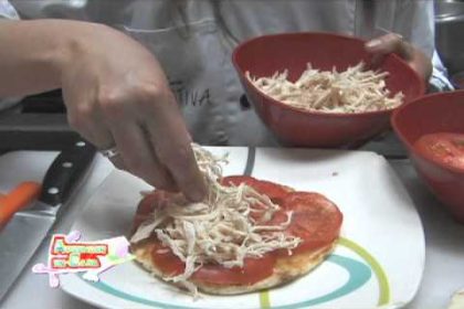 Receta de arepizza de dos quesos