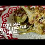 Receta de alcachofas al microondas con jamón