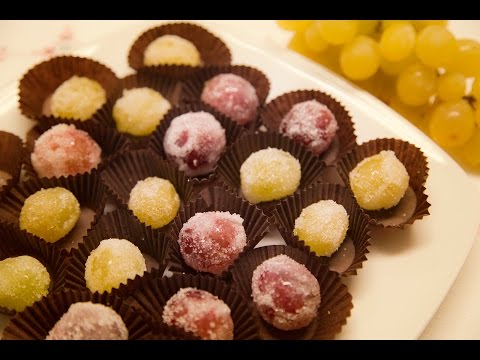 Receta de uvas confitadas