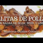 Receta de alitas de pollo en salsa de soja miel y limón