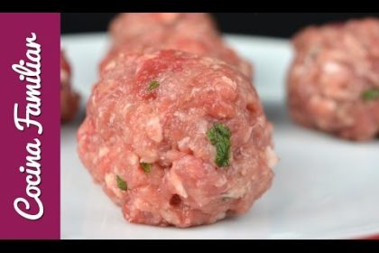 Receta de albóndigas de ternera jugosas