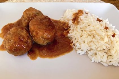 Receta de albóndigas de ternera glaseadas