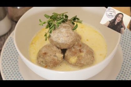 Receta de albóndigas en salsa blanca