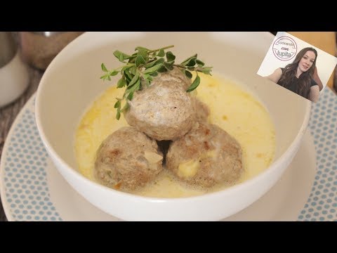 Receta de albóndigas en salsa blanca