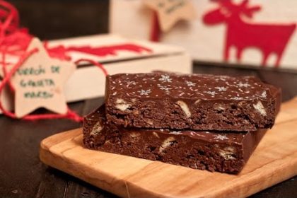 Receta de turrón de chocolate con galletas maría fácil y rápido