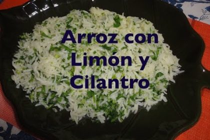 Receta de arroz al limón con cilantro