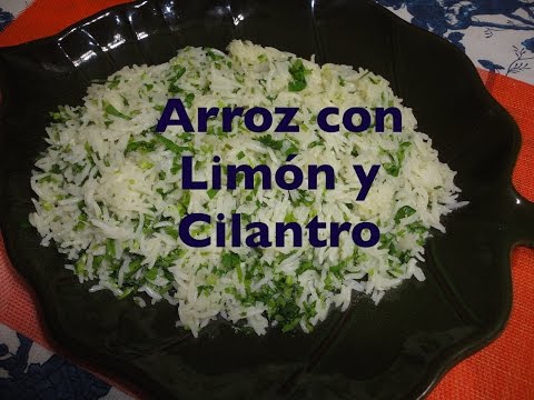 Receta de arroz al limón con cilantro