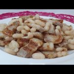 Receta de alubias salteadas con bacon