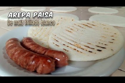 Receta de arepa paisa