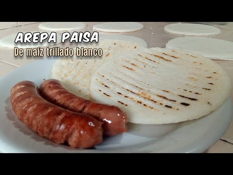 Receta de arepa paisa