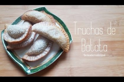 Receta de truchas de batata canaria