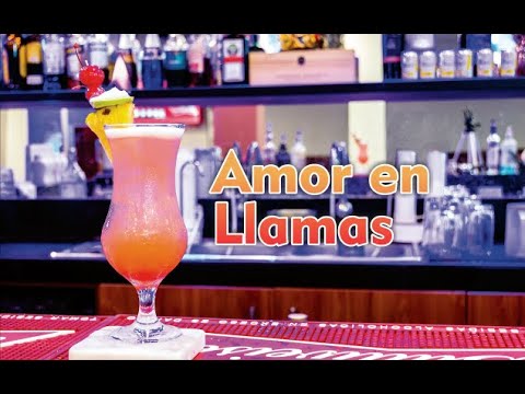 Receta de amor en llamas cóctel