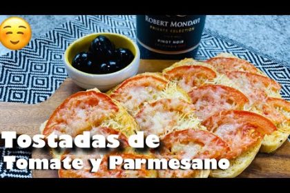 Receta de tostadas de queso y tomate