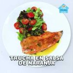 Receta de trucha en salsa de papaya