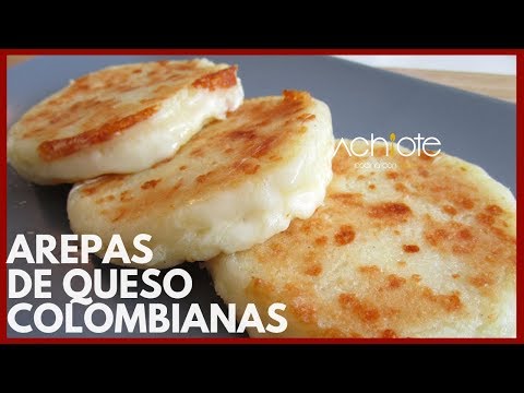 Receta de arepa con mozzarella y jamón