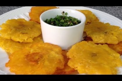 Receta de tostones de plátano verde