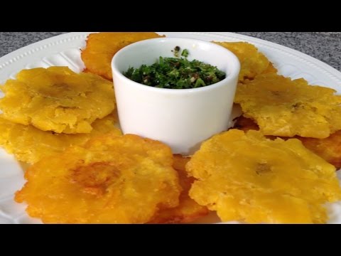 Receta de tostones de plátano verde