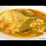 Receta de arroz caldoso con pollo y judias