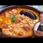 Receta de alubias blancas con carne y chorizo