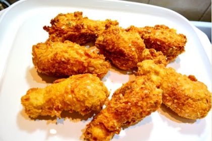 Receta de alitas de pollo rebozadas crujientes