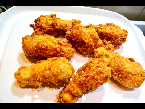 Receta de alitas de pollo rebozadas crujientes