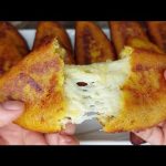 Receta de tortitas de plátano macho rellenas