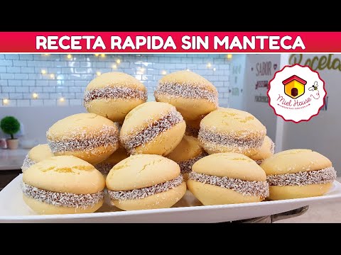 Receta de alfajores de maicena fácil con harina leudante