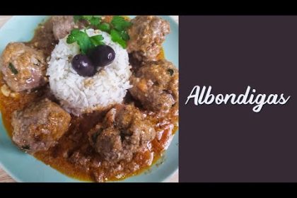 Receta de albóndigas de carne peruanas