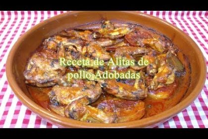 Receta de alitas de pollo adobadas al horno