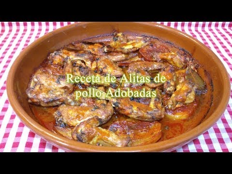 Receta de alitas de pollo adobadas al horno