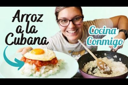 Receta de arroz a la cubana fácil y rápido