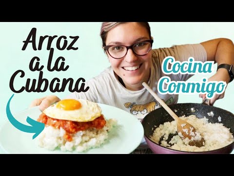 Receta de arroz a la cubana fácil y rápido