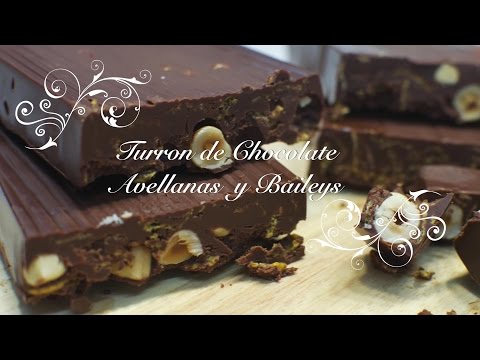 Receta de turrón de chocolate con avellanas