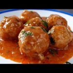 Receta de albóndigas de pollo en salsa agridulce