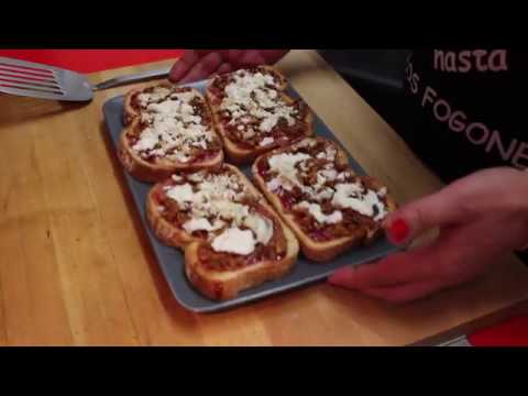 Receta de tostas con queso de cabra