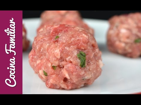 Receta de albóndigas de carne picada caseras