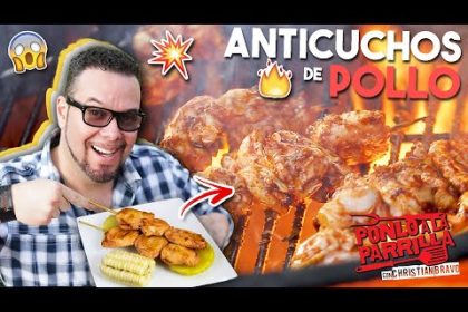 Receta de anticuchos de pollo o carne