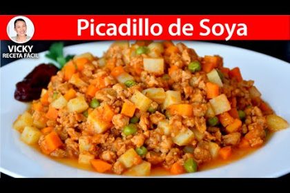 Receta de tortitas de soya con pollo