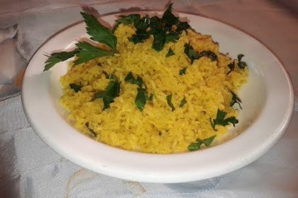 Receta de arroz árabe con curry