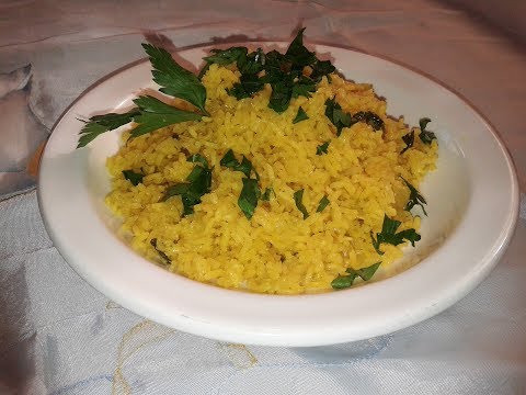 Receta de arroz árabe con curry