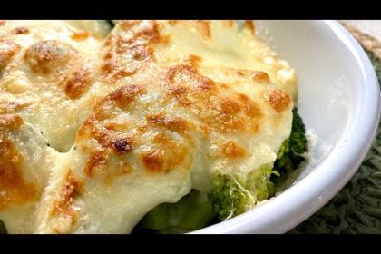 Receta de verduras gratinadas con salsa blanca